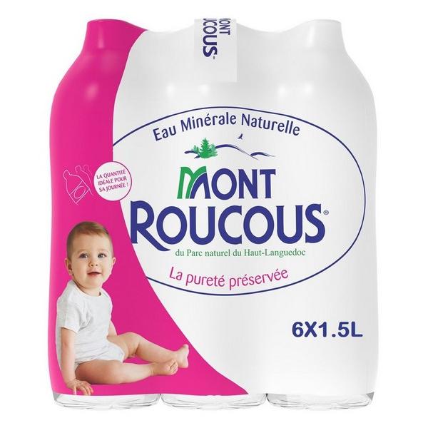 MONT ROUCOUS EAU MINERALE NATURELLE 6X1.5L MR
