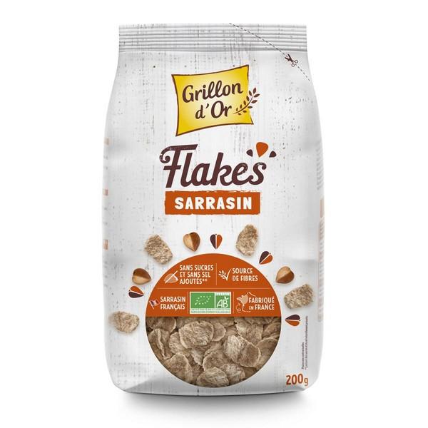 GRILLON D'OR CEREALES FLAKES SARRASIN 200GR DB6