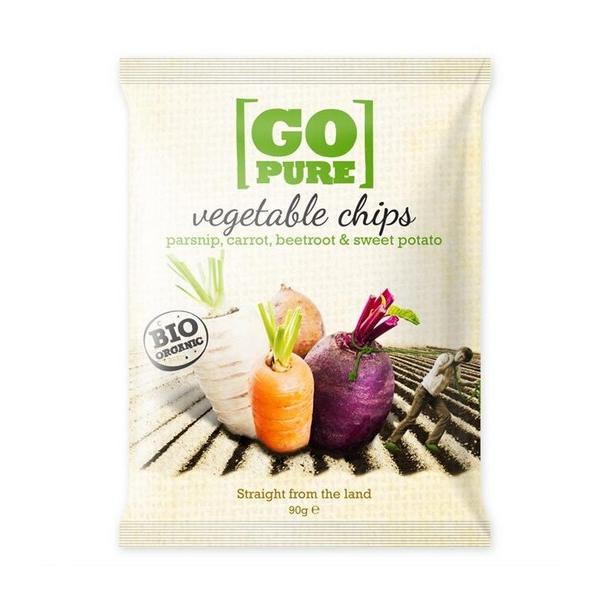 GO PURE CHIPS LEGUMES MIX 90GR BF6