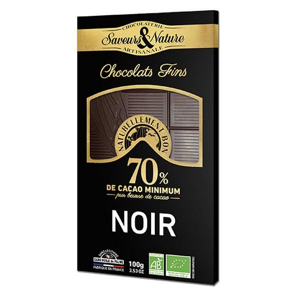 SAVEURS & NATURE CHOCOLAT NOIR 70% 100GR VJ10