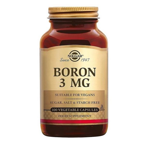 SOLGAR BORON 3MG 100X CAPSULES SL