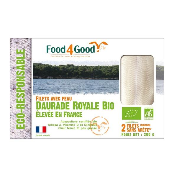 FOOD4GOOD DAURADE ROYALE ELEVE EN FRANCE FILET 200GR MR5
