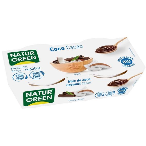 NATURGREEN DESSERT NOIX DE COCOS CHOCO 2X125GR MV6