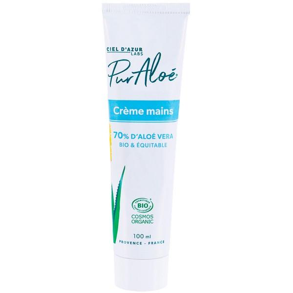 CIEL D'AZUR PUR ALOE CREME MAINS A L'ALOE VERA 70% 100ML VJ