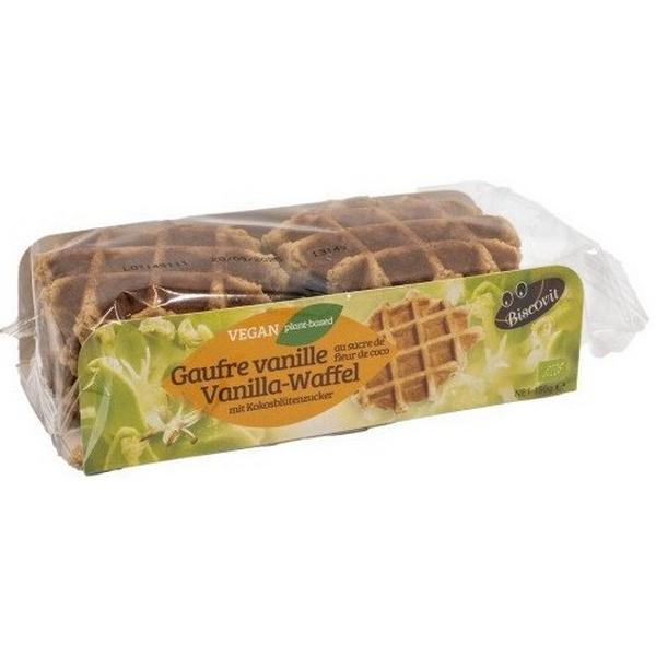 BISCOVIT GAUFRES VANILLE SUCRE DE FLEUR DE COCO 150GR HY6