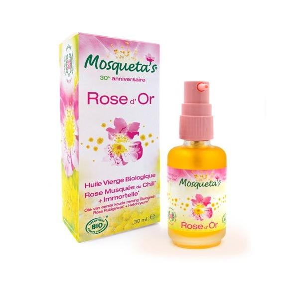 MOSQUETA'S ROSE D'OR HUILE ROSE MUSQUEE + IMMORTELLE 30ML GP