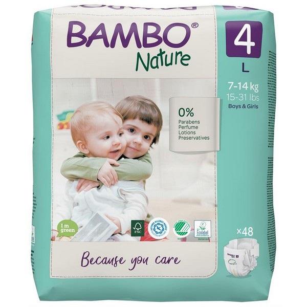BAMBO NATURE COUCHE BEBE N°4 L 7-14KG 48X BF3