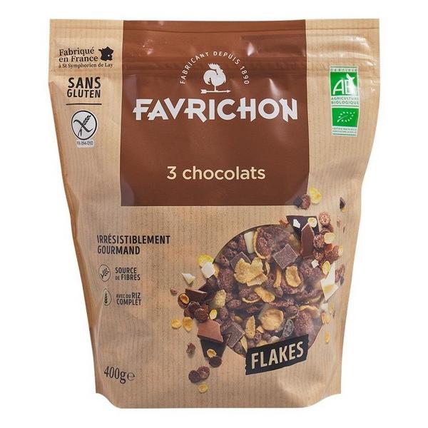 FAVRICHON FLAKES 3 CHOCOLATS 400GR BF6