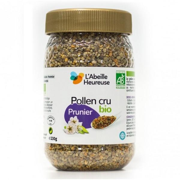 L'ABEILLE HEUREUSE POLLEN CRU PRUNIER 230GR GP3