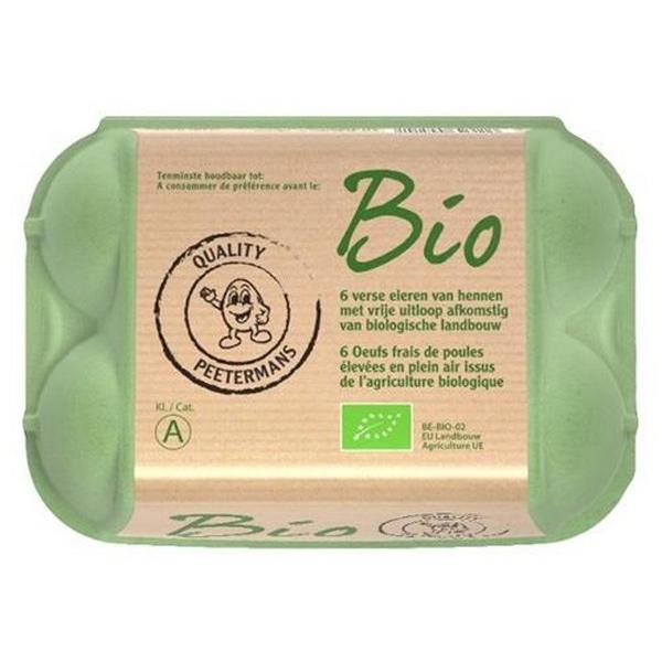 PEETERMANS 6X OEUFS BRUN FRAIS BIO BF20