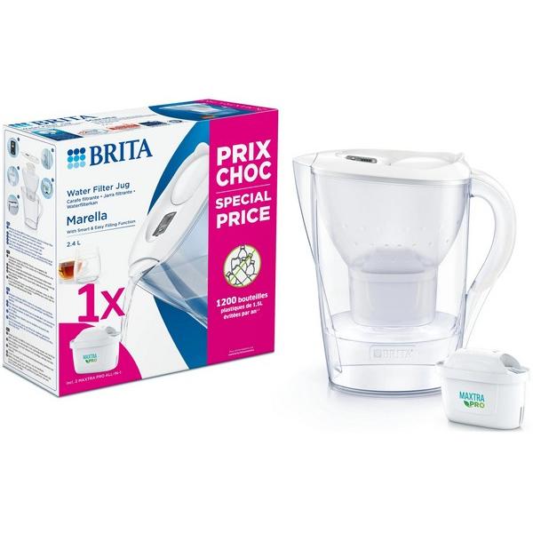 BRITA CARAFE FILTRANTE MARELLA 2.4L + 1X FILTRES OFFERT! BF