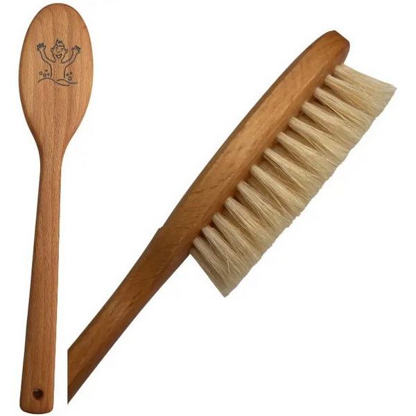 BURSTENHAUS REDECKER BROSSE DE BAIN ENFANT HETRE SOIES MN