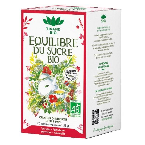 ROMON NATURE TISANE EQUILIBRE DU SUCRE 20X SACHETS GB