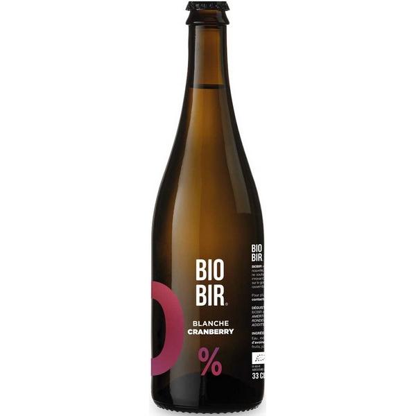 BIOBIR BIERE BLANCHE CRANBERRY 0% 33CL HY12