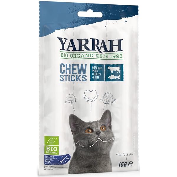 YARRAH BATONNETS A MACHER AU BOEUF POULET POISSON CHAT 3X PCE 15GR BF25