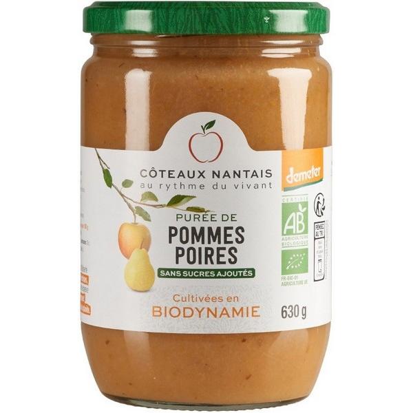 COTEAUX NANTAIS PUREE DE POMMES POIRES 630GR HY6