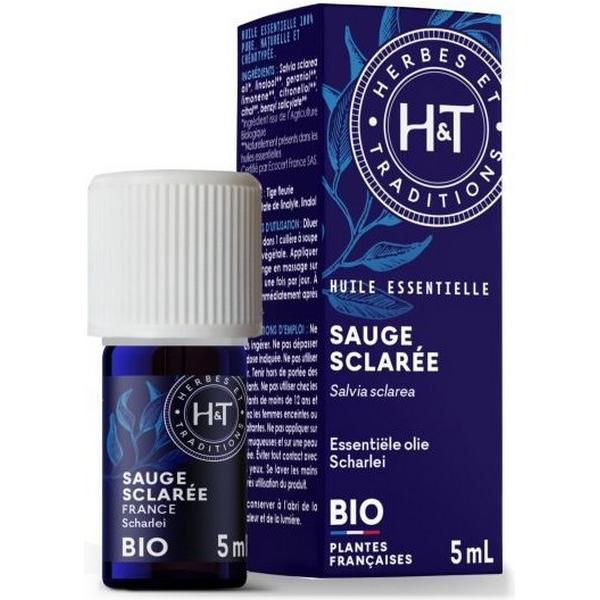 HERBES ET TRADITIONS HUILE ESSNTIELLE DE SAUGE SCLAREE 5ML HT