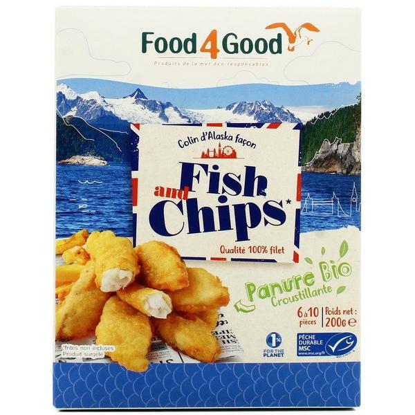 FOOD4GOOD COLIN D'ALASKA FISH AND CHIPS 200GR MR10