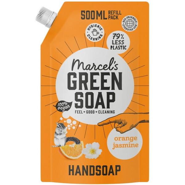 MARCEL'S GREEN SOAP SAVON MAIN ORANGE & JASMINE RECHARGE 500ML MR6