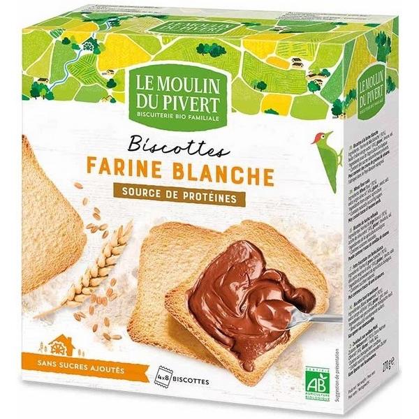 LE MOULIN DU PIVERT BISCOTTE FARINE BLANCHE 270GR BF12