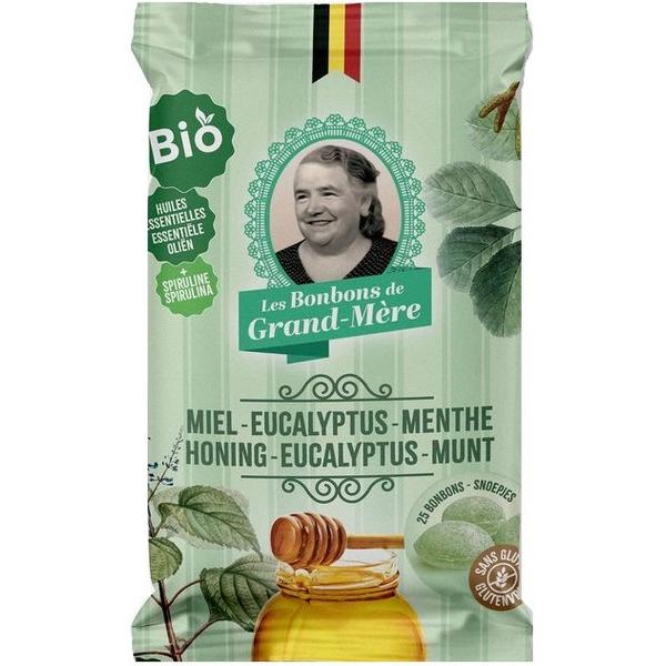 LES BONBONS DE GRAND-MERE MIEL EUCALYPTUS MENTHE 90GR BF10