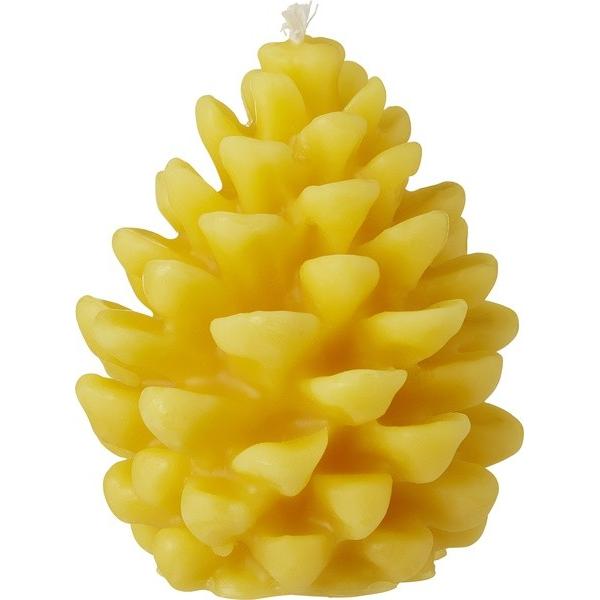 MUISJES BOUGIE EN CIRE D'ABEILLE FORME POMME DE PIN BF6