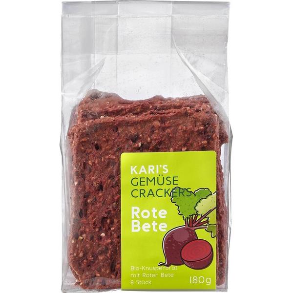 KARI'S CRACKERS LEGUMES BETTERAVE ROUGE 180GR BF6