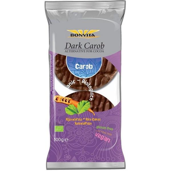 BONVITA GALETTES DE RIZ A LA CAROUBE NOIR 100GR BF12