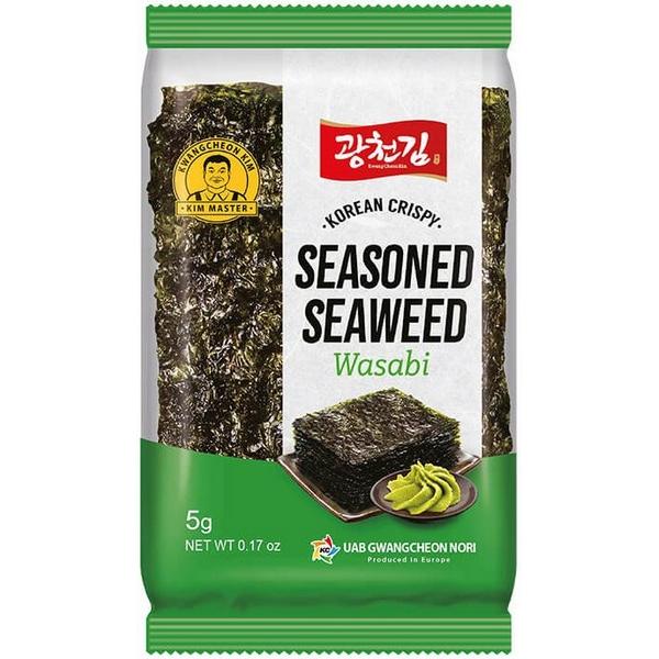 KOREAN CRISPY SNACK AUX ALGUES WASABI 5GR MR30