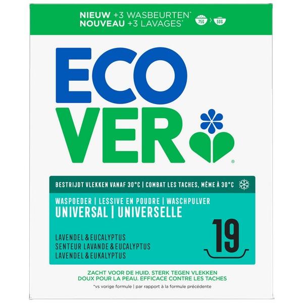 ECOVER LESSIVE EN POUDRE UNIVERSAL LAVANDE & EUCALYPTUS 0.95KG MR6