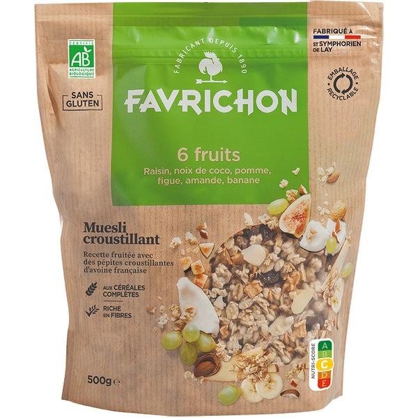 FAVRICHON MUESLI CROUSTILLANT 6 FRUITS 500GR BF6