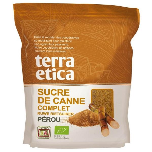 TERRA ETICA SUCRE DE CANNE COMPLET PEROU POUDRE 500GR BF12