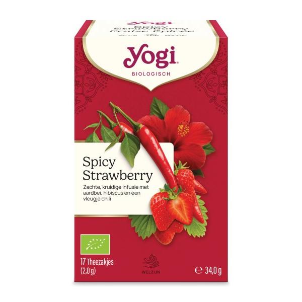 YOGI TEA FRAISE EPICEE BIO 17X SACHETS 34GR MR6