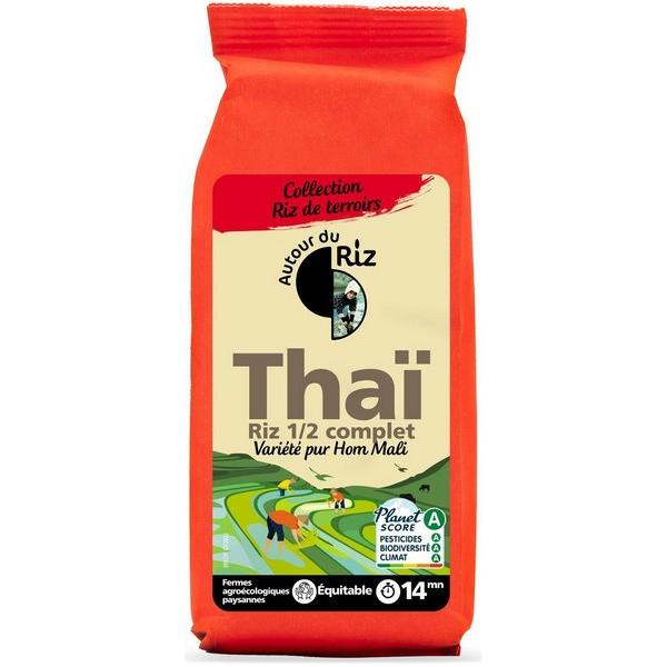 AUTOUR DU RIZ RIZ THAI MI-COMPLET 500GR BF12