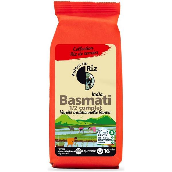 AUTOUR DU RIZ RIZ BASMATI MI-COMPLET 500GR BF12