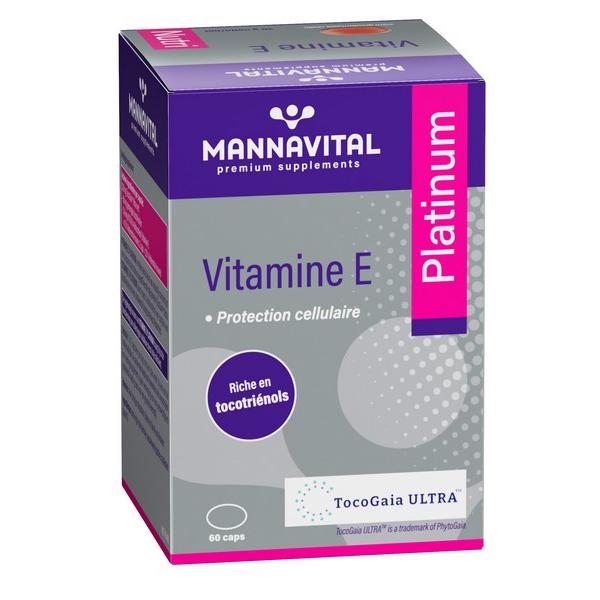 MANNAVITAL VITAMINE E PLATINUM 60X CAPSULES MV1